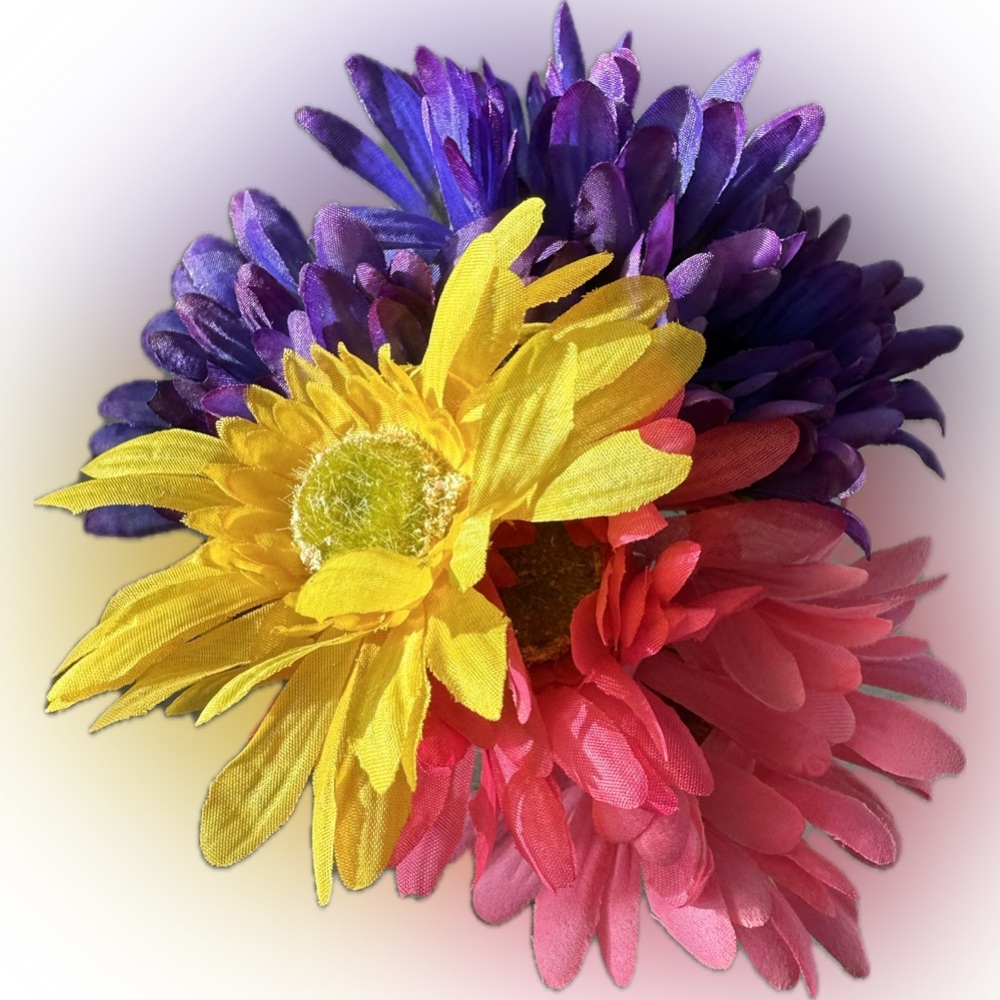 LUAU DAISY FLORAL HAIR ACCESSORY FLOWER DECOR HAWAIIAN HULA GIRL COSTUME PINK 8